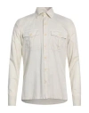 Brooksfield Man Shirt Beige Size 16 Cotton In Beige