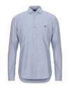 Brooksfield Man Shirt Blue Size 17 Cotton
