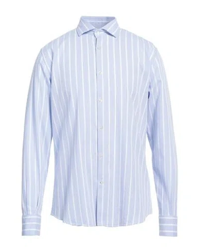 Brooksfield Man Shirt Blue Size 17 Cotton