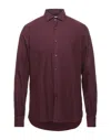 Brooksfield Shirts In Brick Red