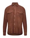 Brooksfield Shirts In Brown