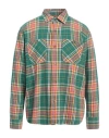 Brooksfield Man Shirt Green Size L Cotton