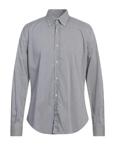 Brooksfield Man Shirt Grey Size 15 ½ Cotton, Polyamide, Elastane