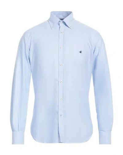Brooksfield Man Shirt Light Blue Size 15 ½ Cotton
