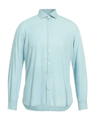 Brooksfield Man Shirt Light Blue Size 15 ¾ Lyocell