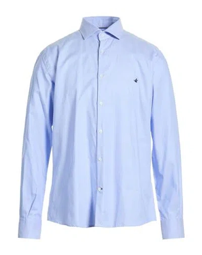 Brooksfield Man Shirt Light Blue Size 17 Cotton