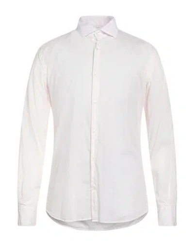 Brooksfield Man Shirt Light Pink Size 15 ¾ Cotton In White