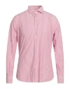 Brooksfield Man Shirt Magenta Size 17 Cotton