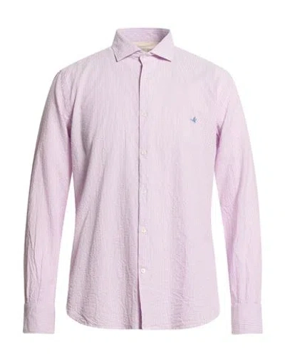 Brooksfield Man Shirt Pink Size 17 ½ Cotton