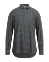 Brooksfield Man Shirt Sage Green Size 17 Cotton