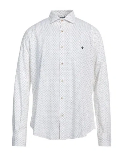 Brooksfield Man Shirt White Size 17 Cotton