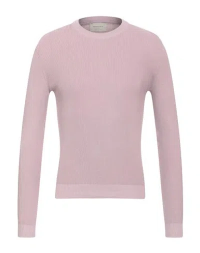 Brooksfield Man Sweater Antique Rose Size 36 Cotton In Pink