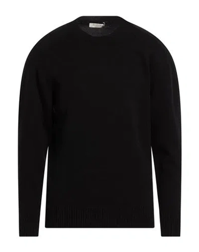 Brooksfield Man Sweater Black Size 36 Cashmere
