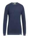 Brooksfield Man Sweater Blue Size 42 Virgin Wool