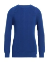 Brooksfield Man Sweater Blue Size 42 Virgin Wool