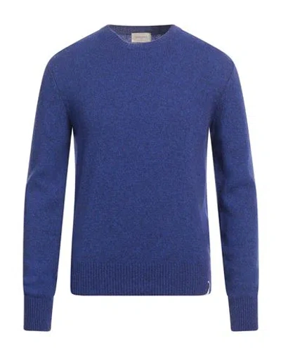 Brooksfield Man Sweater Blue Size 42 Virgin Wool, Polyamide