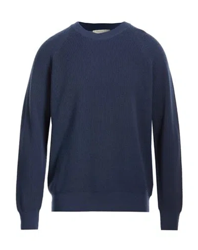 Brooksfield Man Sweater Blue Size 44 Wool