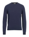 Brooksfield Man Sweater Pastel Blue Size 36 Virgin Wool In Blue