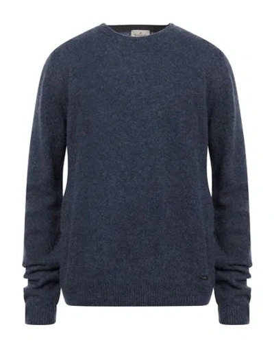 Brooksfield Man Sweater Blue Size 46 Wool, Polyamide
