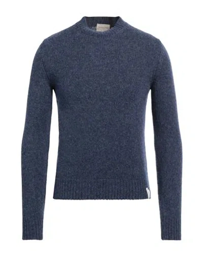 Brooksfield Man Sweater Blue Size 46 Wool, Polyamide