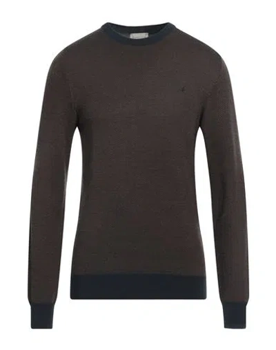 Brooksfield Man Sweater Brown Size 44 Acrylic, Wool, Viscose