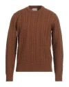 Brooksfield Man Sweater Brown Size 44 Virgin Wool