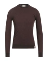 Brooksfield Man Sweater Brown Size 46 Wool, Cotton, Polyamide