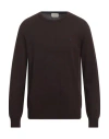 Brooksfield Man Sweater Camel Size 42 Virgin Wool In Beige