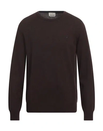 Brooksfield Man Sweater Camel Size 42 Virgin Wool In Beige
