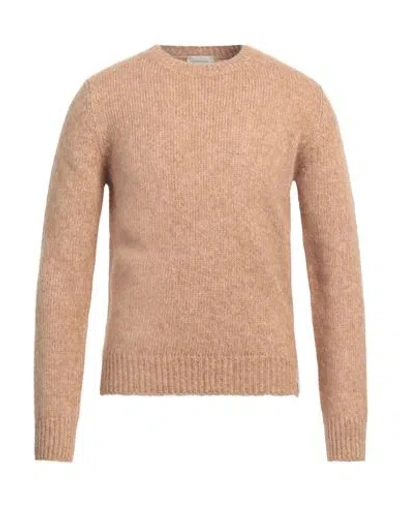 BROOKSFIELD BROOKSFIELD MAN SWEATER CAMEL SIZE 42 ALPACA WOOL, COTTON