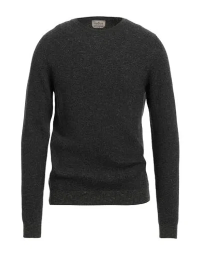 Brooksfield Man Sweater Charcoal Size 40 Wool, Virgin Wool, Polyamide, Cotton