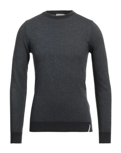 Brooksfield Man Sweater Charcoal Size 44 Wool, Cotton, Polyamide In Grey