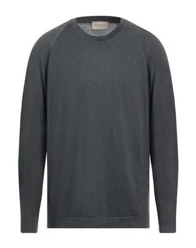 Brooksfield Man Sweater Charcoal Size 48 Virgin Wool In Grey