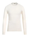 Brooksfield Man Sweater Cream Size 46 Virgin Wool In White