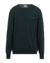 Brooksfield Man Sweater Dark Green Size 36 Virgin Wool
