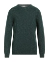 Brooksfield Man Sweater Dark Green Size 42 Wool, Polyamide, Viscose, Linen