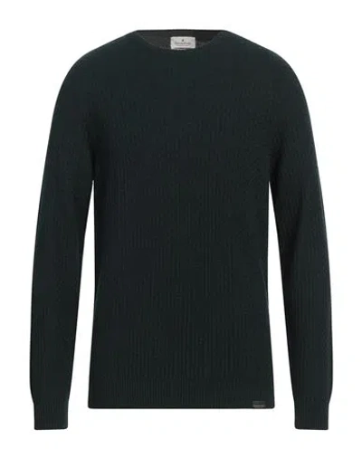 Brooksfield Man Sweater Dark Green Size 44 Polyamide, Viscose, Wool, Cashmere