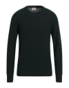 Brooksfield Man Sweater Midnight Blue Size 44 Wool, Cotton, Polyamide In Green