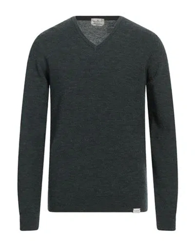Brooksfield Man Sweater Dark Green Size 46 Wool, Polyamide