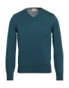 Brooksfield Man Sweater Deep Jade Size 46 Virgin Wool In Green