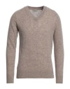 Brooksfield Man Sweater Dove Grey Size 50 Wool