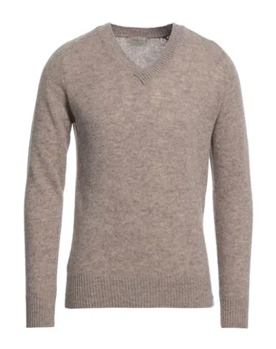 Brooksfield Man Sweater Dove Grey Size 50 Wool