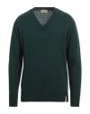 Brooksfield Man Sweater Emerald Green Size 44 Wool