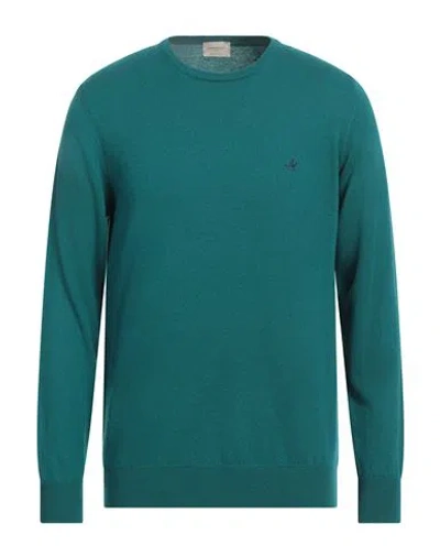BROOKSFIELD BROOKSFIELD MAN SWEATER EMERALD GREEN SIZE 48 VIRGIN WOOL