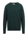 Brooksfield Man Sweater Emerald Green Size 46 Virgin Wool In Green
