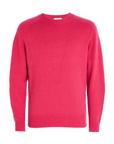 Brooksfield Man Sweater Fuchsia Size 40 Cashmere In Pink