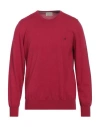 Brooksfield Man Sweater Fuchsia Size 48 Wool In Pink