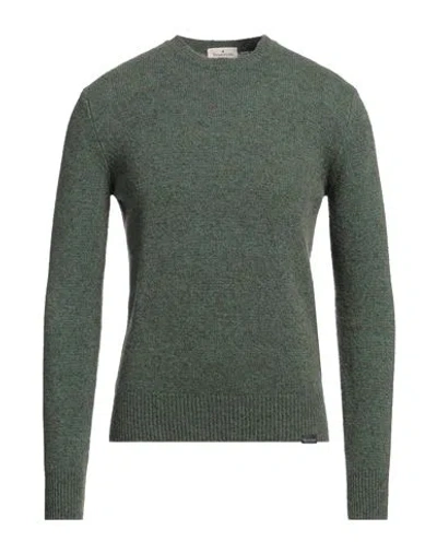 Brooksfield Man Sweater Green Size 36 Virgin Wool, Polyamide
