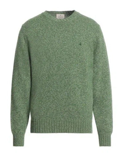 Brooksfield Man Sweater Green Size 40 Wool, Polyamide