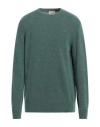 Brooksfield Man Sweater Green Size 46 Virgin Wool, Polyamide